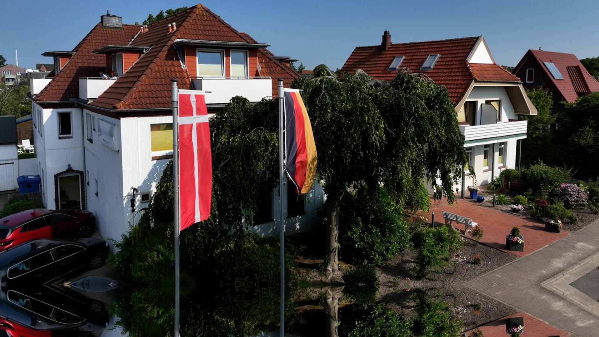 Hotel Morgensonne Garni Busum Bagian luar foto